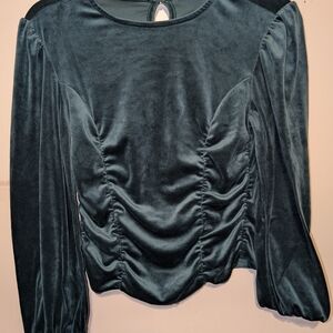 Elegant Velvet Long Sleeve Top